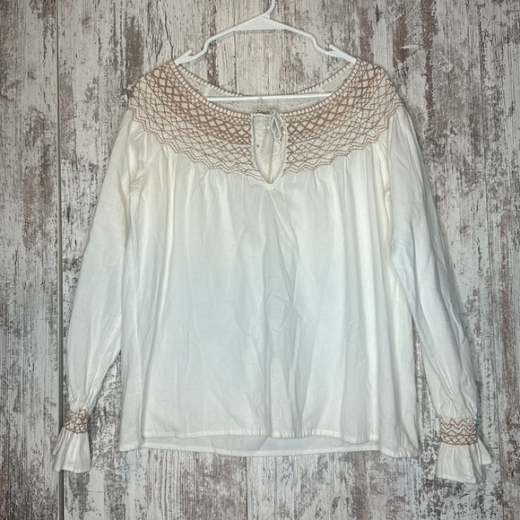 FAHERTY BRAND 
Laura Embroidered Top Size Small NWT - Picture 7 of 9